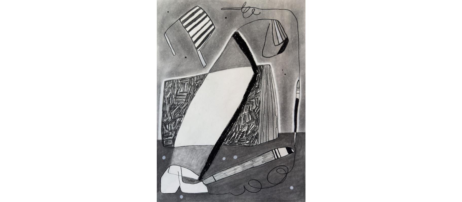 Studio giocoso #2, 2024

Questa metodologia strutturata viene trasmessa attraverso colori selezionati di pittura stratificata, collage e tecniche a tecnica mista, lasciando sempre tracce visibili del processo. Il suo intento è quello di indagare e