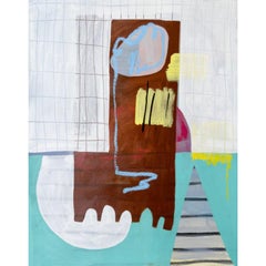 Studio estivo 1, dipinto olio su carta di Rebekah Andrade, 2024