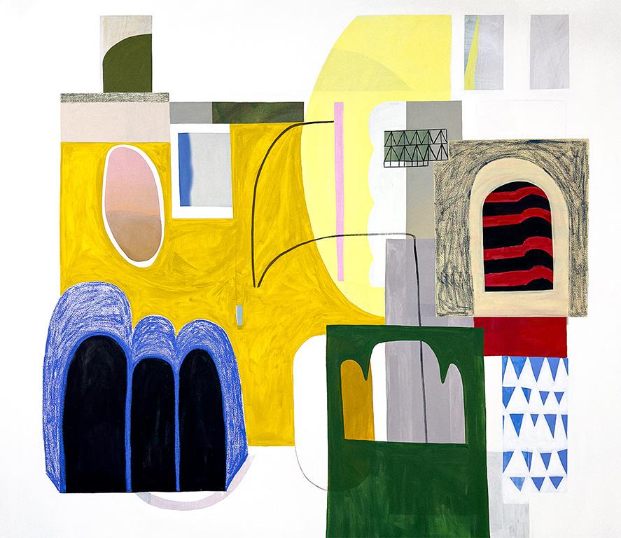 Sunshine Sunshine, dipinto a olio su tela di Rebekah Andrade, 2023 in vendita 3