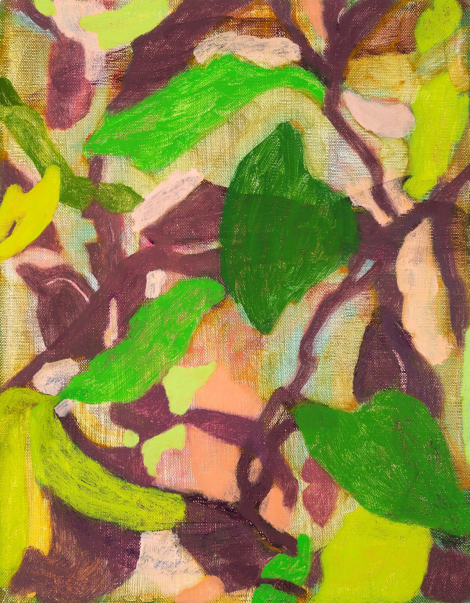 Rebekah Callaghan Abstract Painting - Dye-Leaves