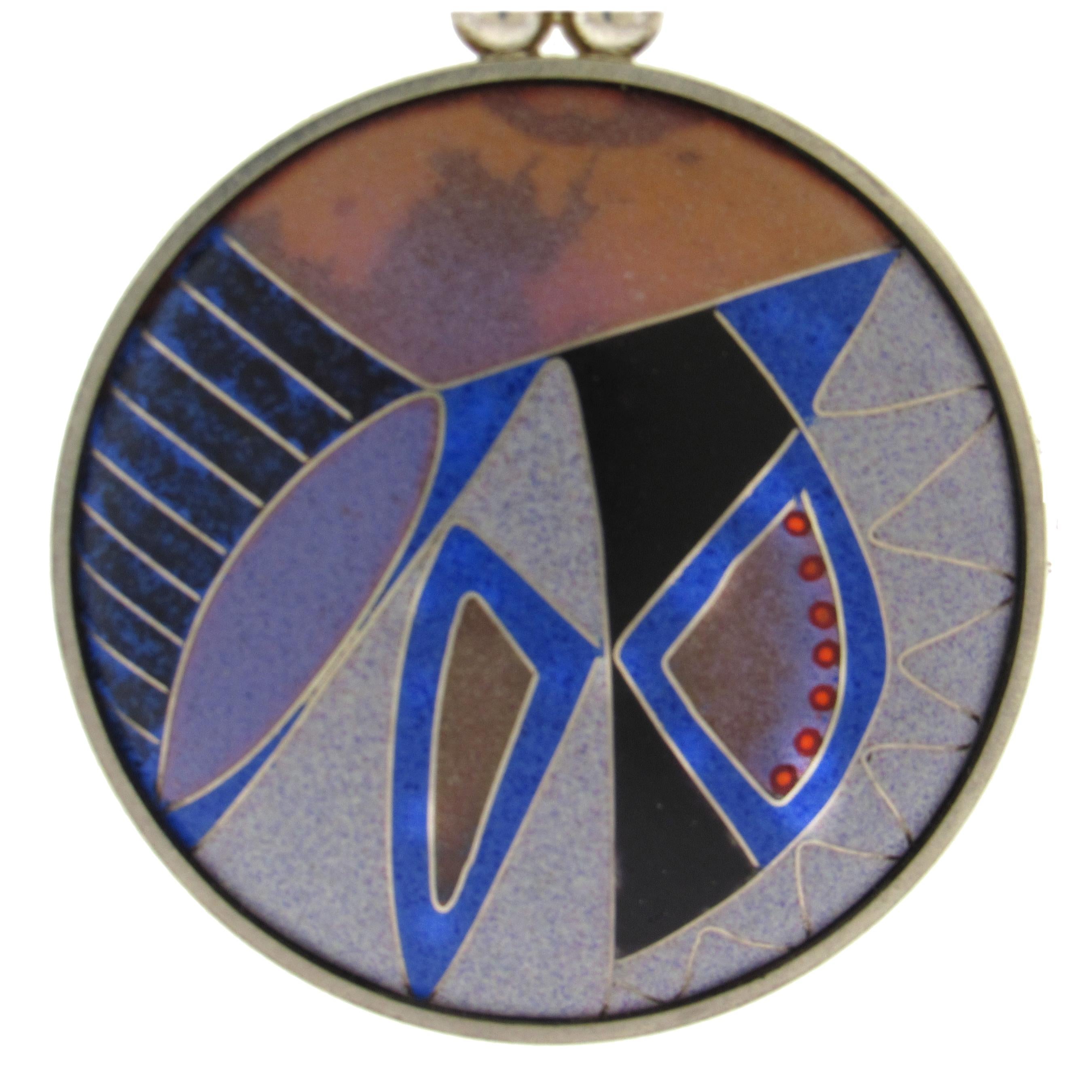 Rebekah Laskin: Cloisonné-Emaille-Halskette im Zustand „Gut“ in New York, NY
