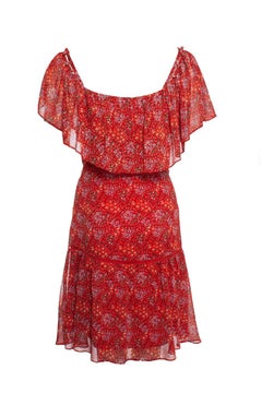 Rebekka Minkoff, robe à imprimé floral en rouge