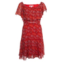 Rebekka Minkoff, robe à imprimé floral en rouge