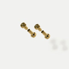 Coppia di orecchini Rebel Bolt in oro giallo 18k di Hannah Martin London