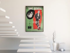 Rebelde sin causa 1956 Cartel de cine sueco de 1 hoja, Gosta Aberg