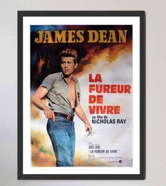 „Rebel Without a Cause“ (französische Fassung) – Originalplakat von Jean Mascii, 1976