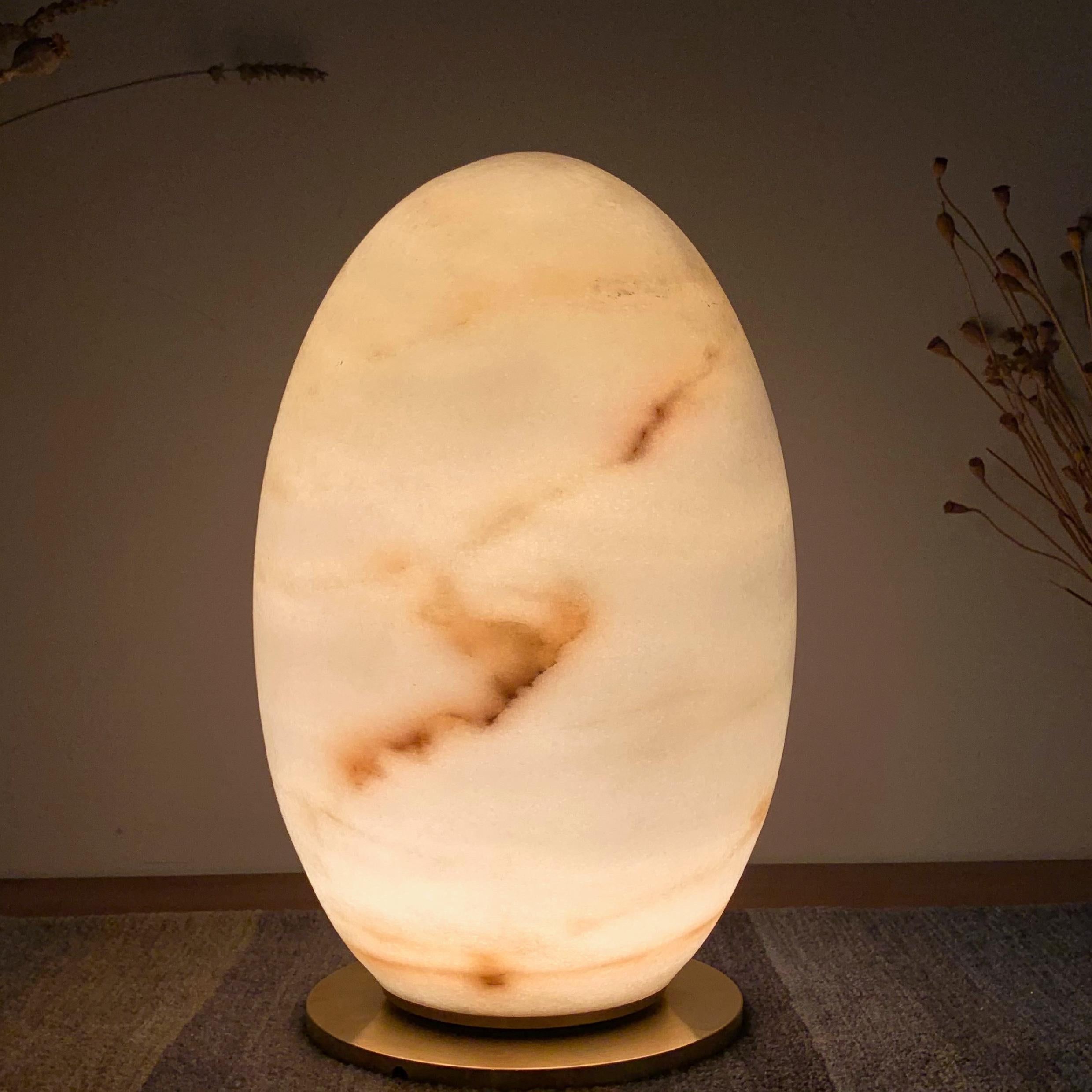 Modern Rebirth, Pink Onyx Light Sculpture by Giulia Archimede For Sale