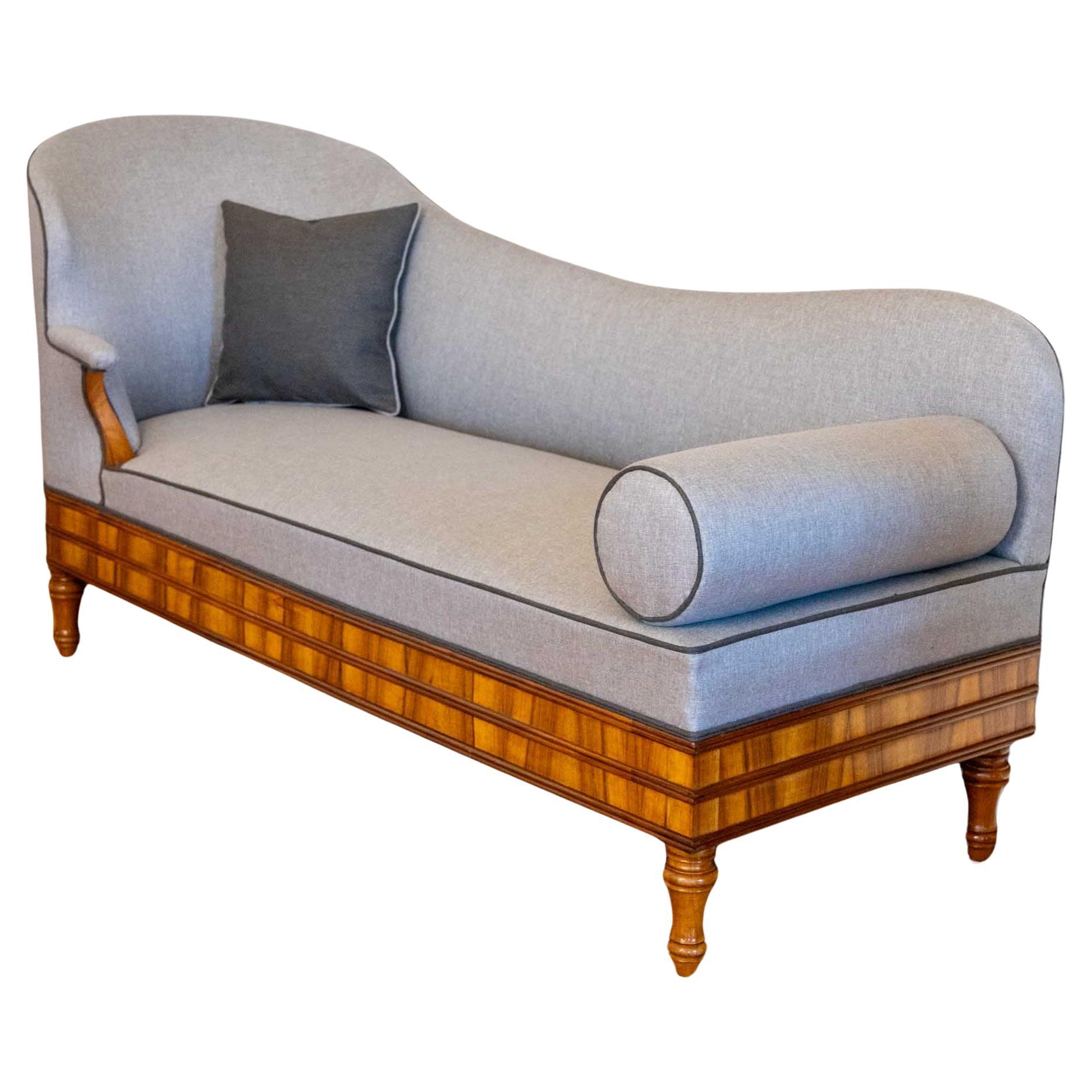 Recamiere or Chaise Longue, Germany circa 1830 For Sale