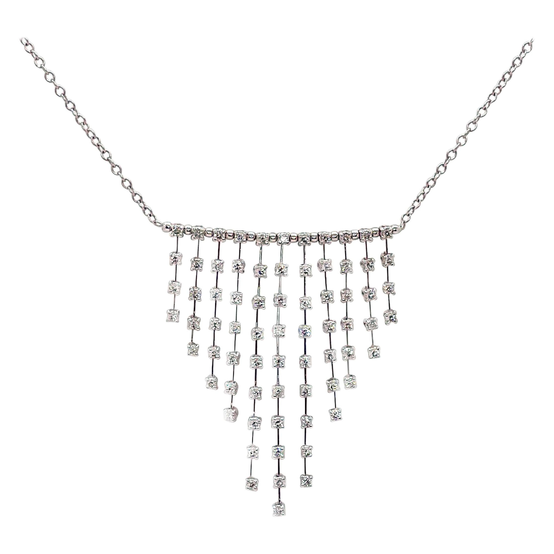 Bib-Halskette von Recarlo mit Diamanten