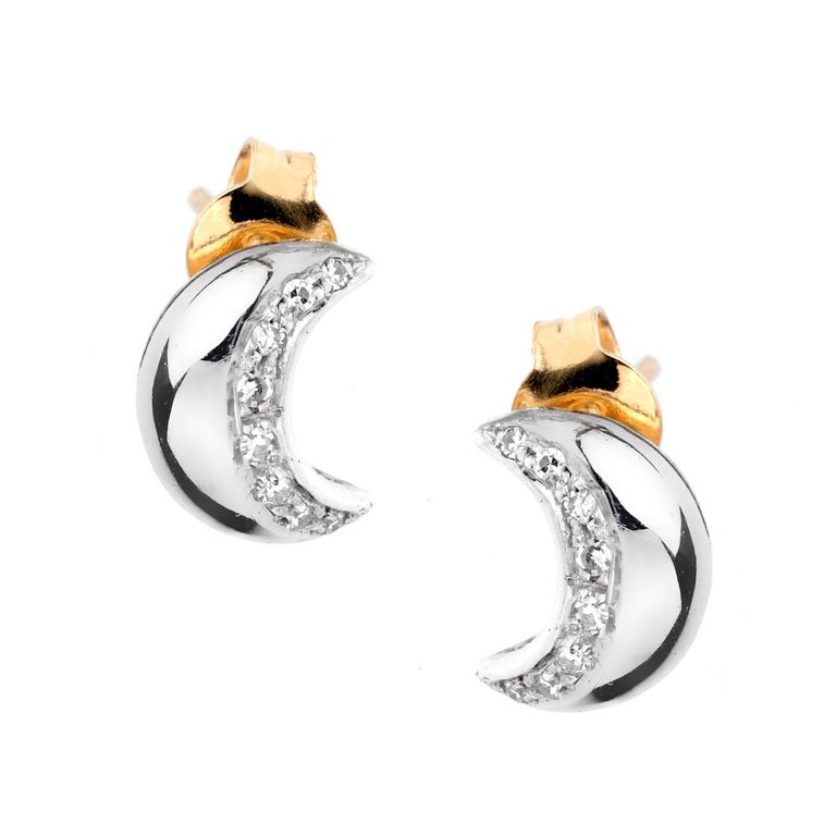 Louis Vuitton Diamond Gold Earrings For Sale at 1stDibs