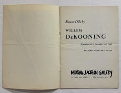 Neue Ölgemälde von Willem de Kooning (Martha Jackson Gallery, 1955)
