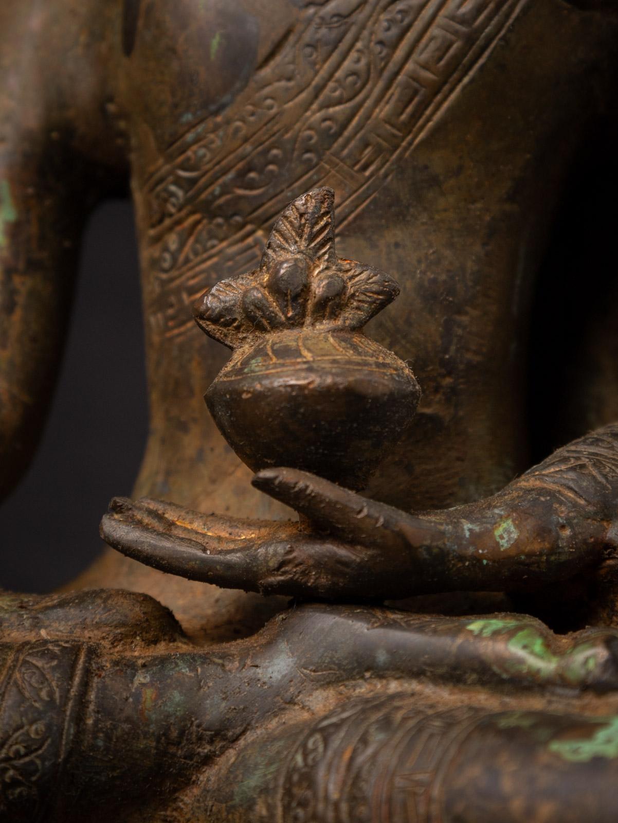 Recently made Bronze Nepali Medicine Buddha from Nepal - OriginalBuddhas 11