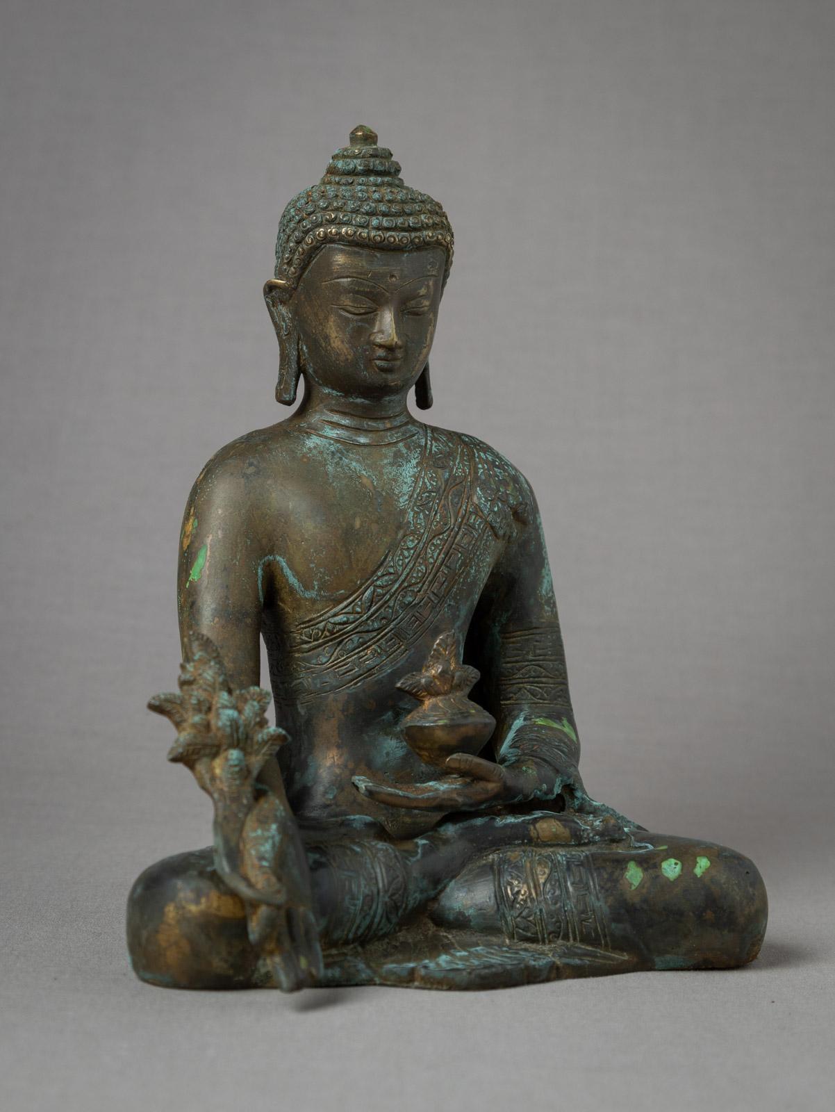 Contemporary Recently made Bronze Nepali Medicine Buddha from Nepal - OriginalBuddhas