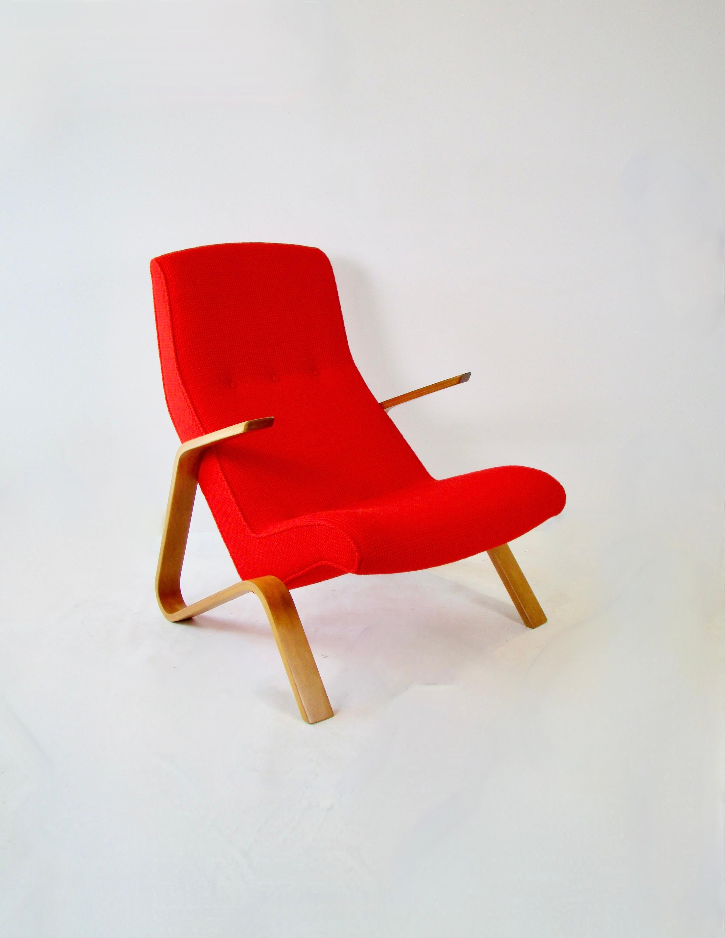 Recently Restored Eero Saarinen for Knoll Model 61 Grasshopper Lounge Chair In Excellent Condition For Sale In Ferndale, MI