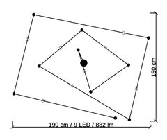 Lampe encastrée Vibia Match - Modèle 5