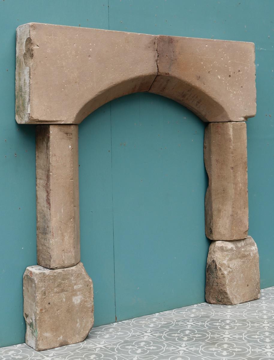 Reclaimed 18th Century Sandstone Mantel 1