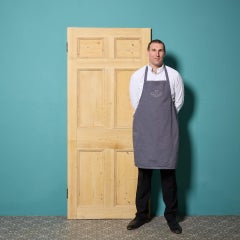 Aufgearbeitete Innentür aus gestreiftem Kiefernholz aus dem 18.