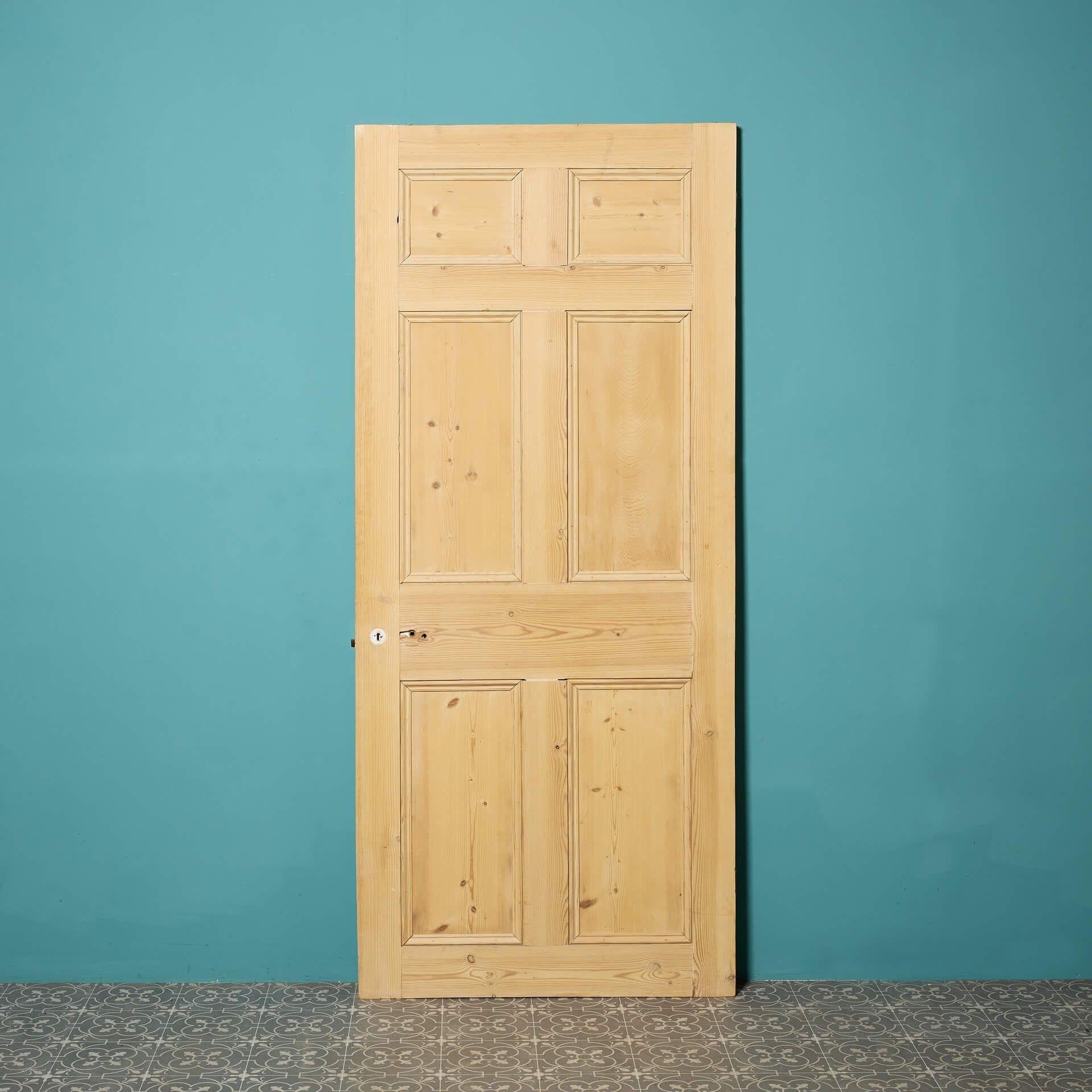 Puerta interior de pino decapado del siglo XVIII recuperado Inglés en venta