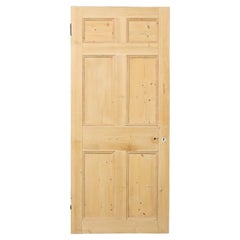 Puerta interior de pino decapado del siglo XVIII recuperado