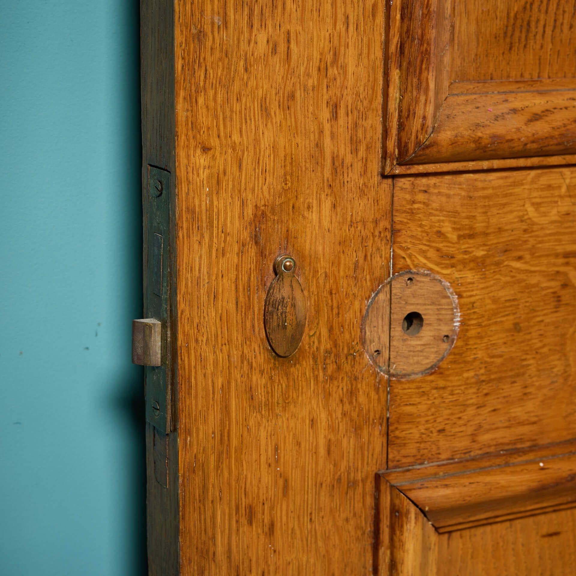 Art Déco Porta in Oak degli anni '20 recuperata con telaio e architrave in vendita
