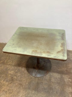 Reclaimed 1930's Steel Bistro Table
