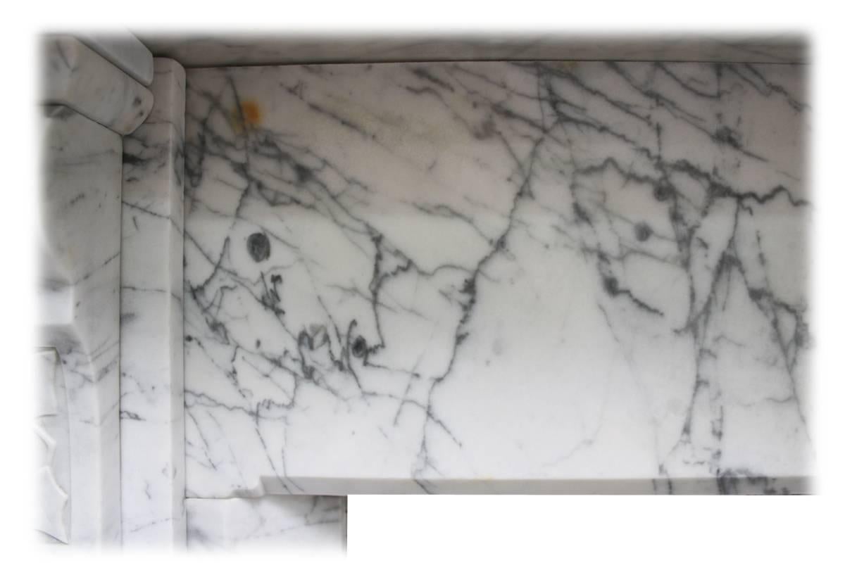 Reclaimed 19th Century Carrara Marble Fireplace Surround 3