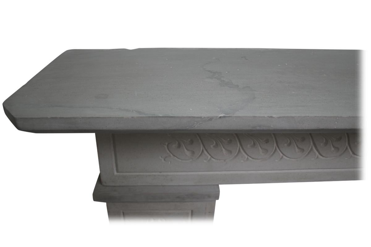 Reclaimed 19th Century Carved Stone Fire Surround 6