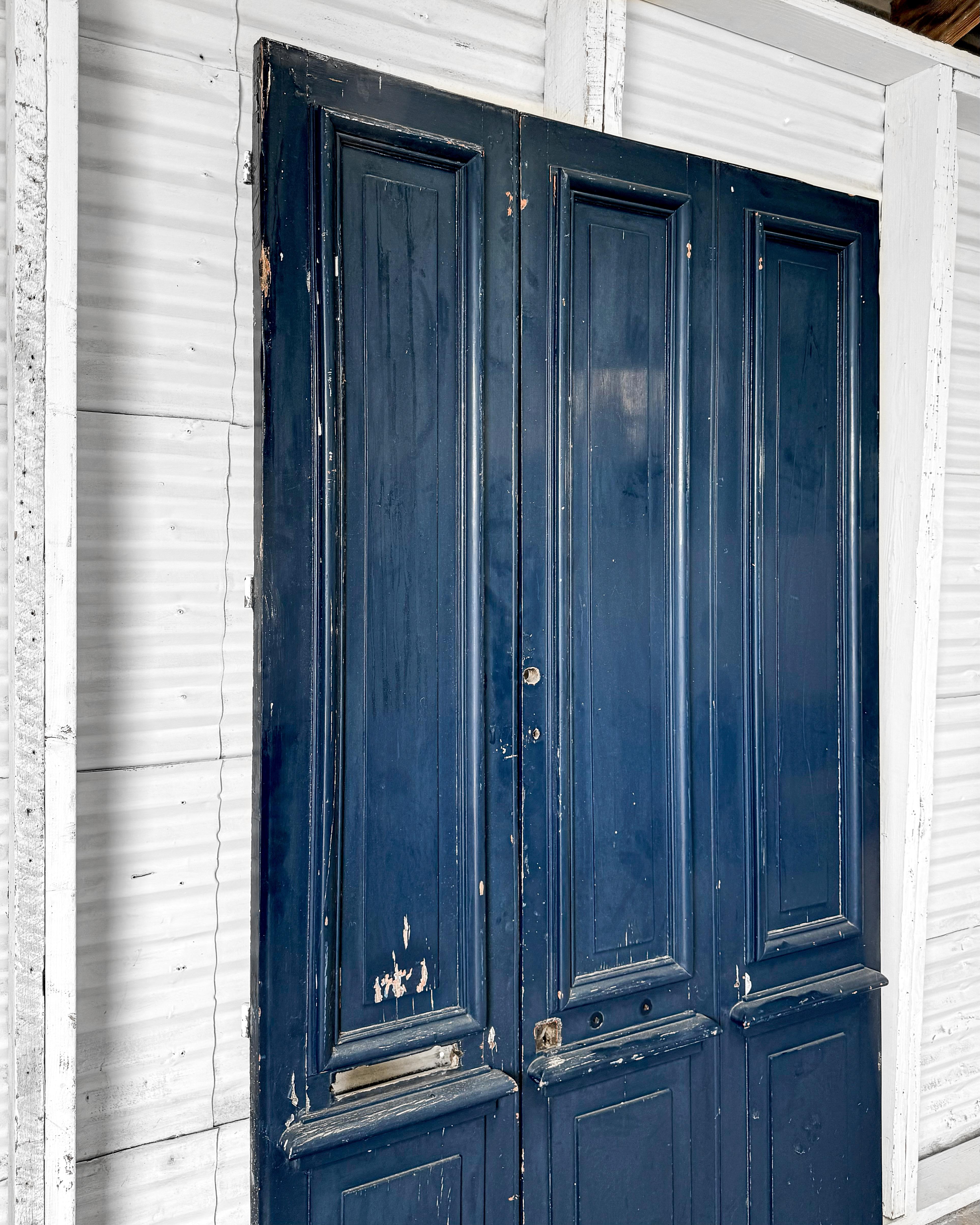 Wood Reclaimed 19th Century French Exterior Doors