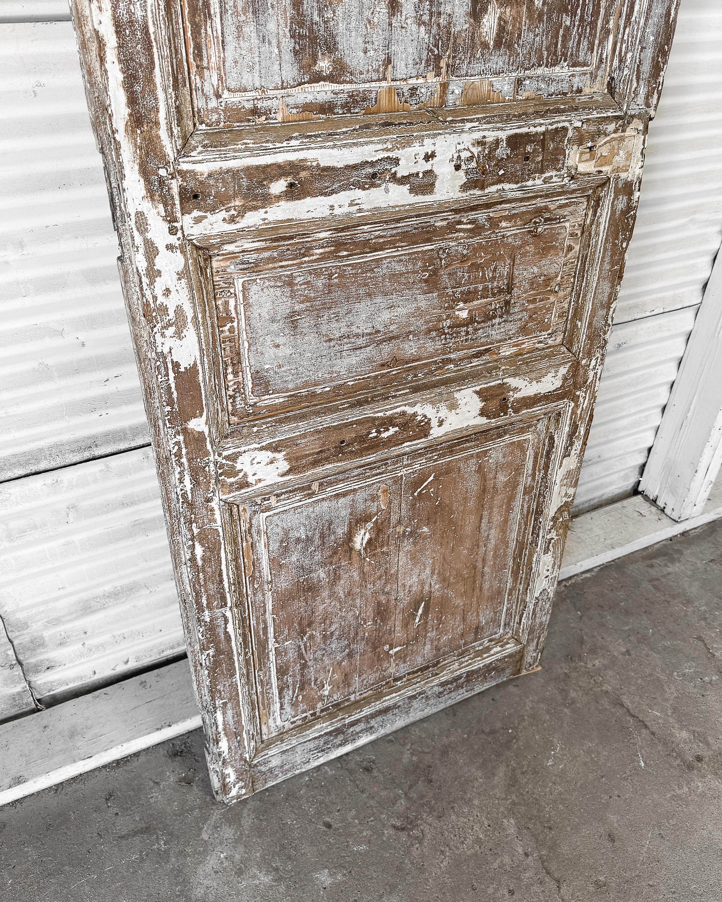 Reclaimed 19th Century French Interior Door with Diamond Cutout For Sale 13