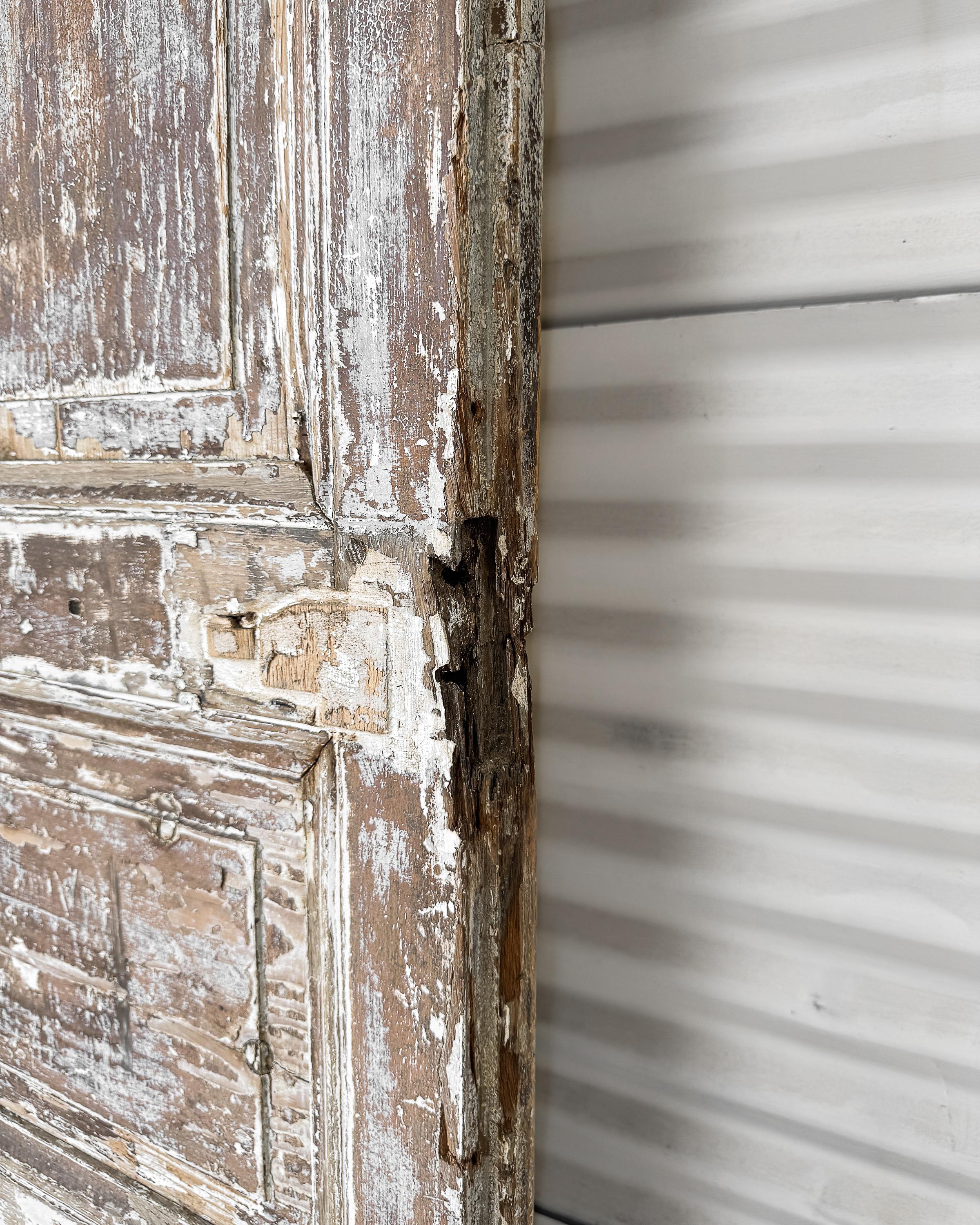 Reclaimed 19th Century French Interior Door with Diamond Cutout For Sale 16