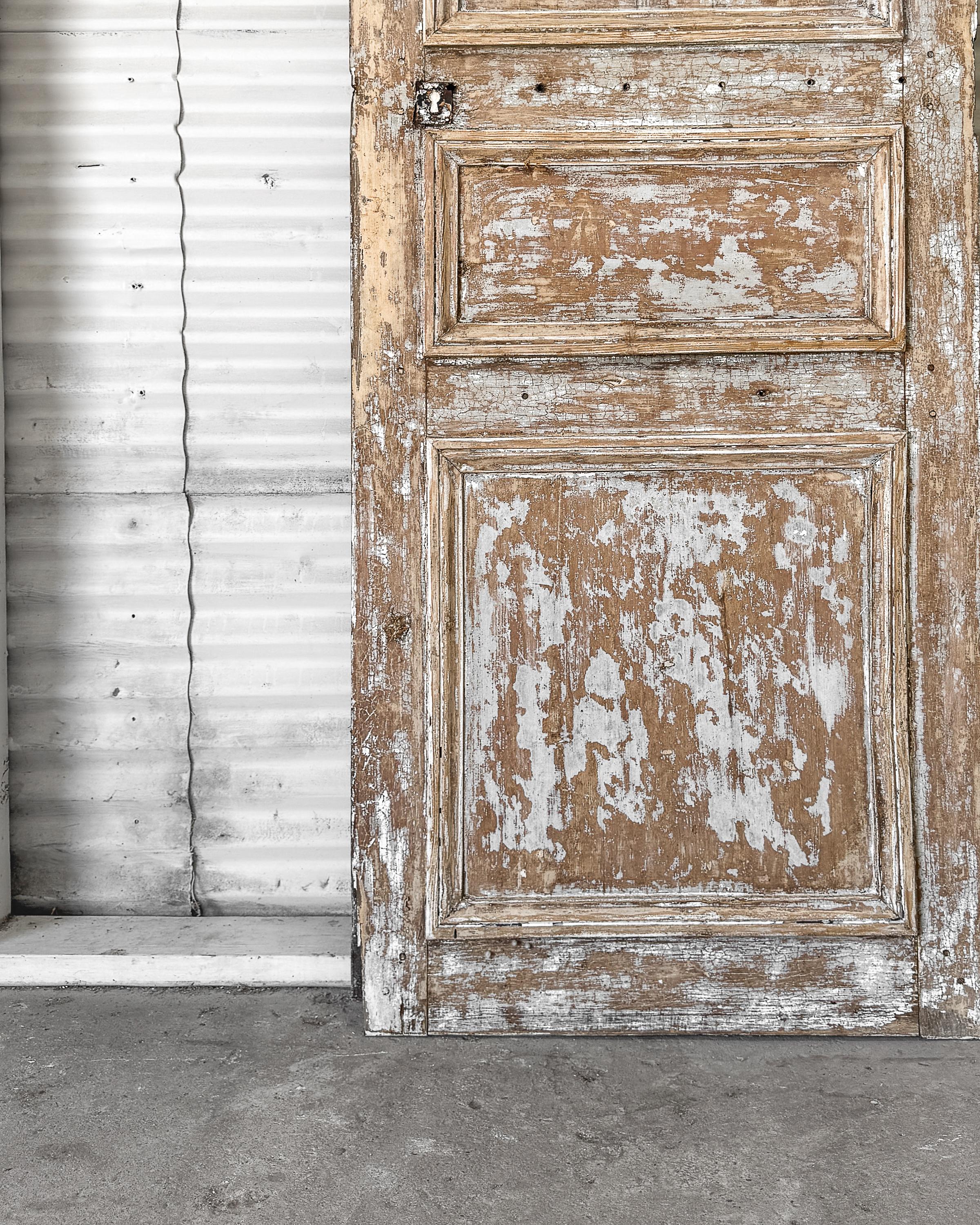 Reclaimed 19th Century French Interior Door with Diamond Cutout For Sale 5