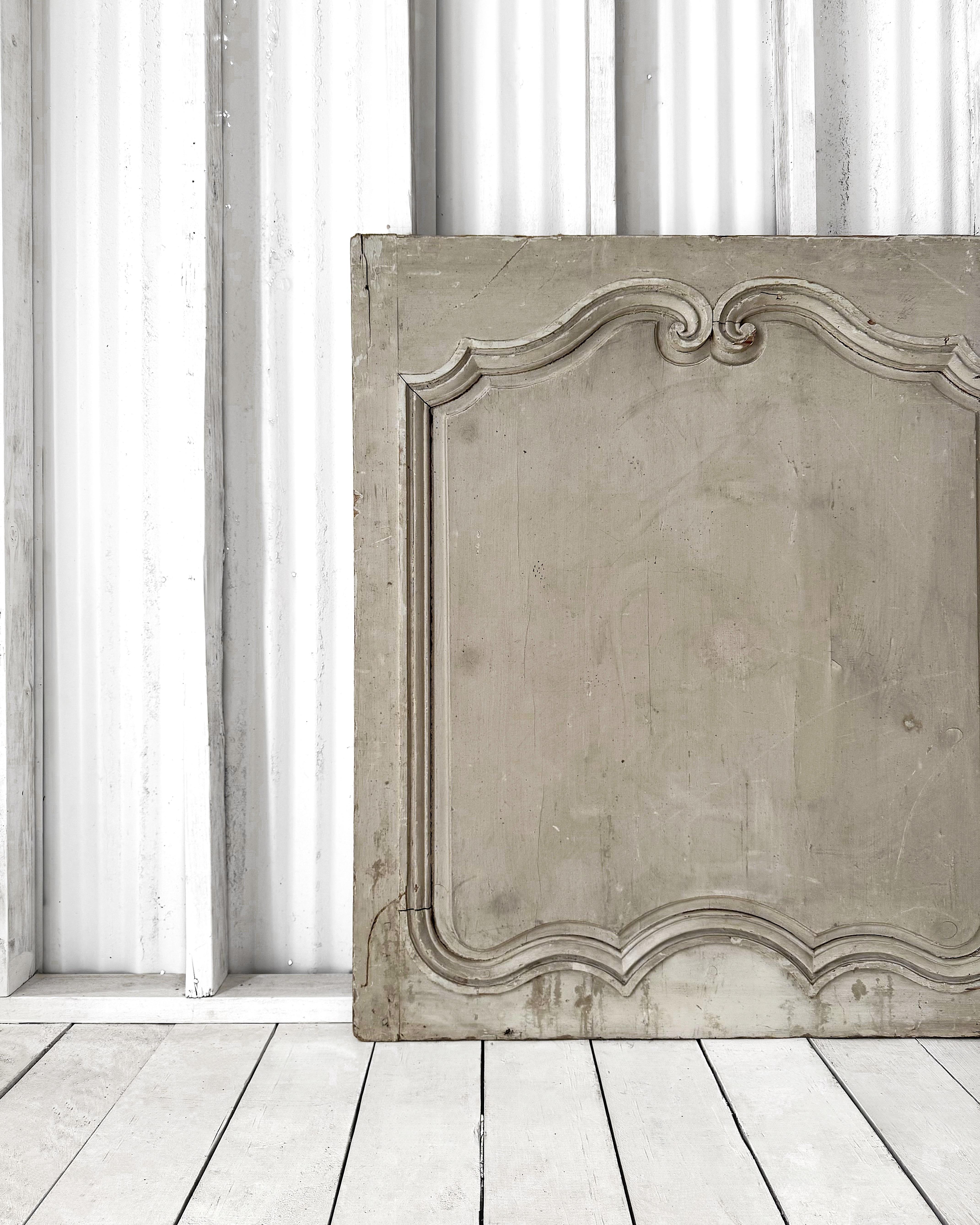 Panel de boiserie provincial francés del siglo XIX recuperado Francés en venta