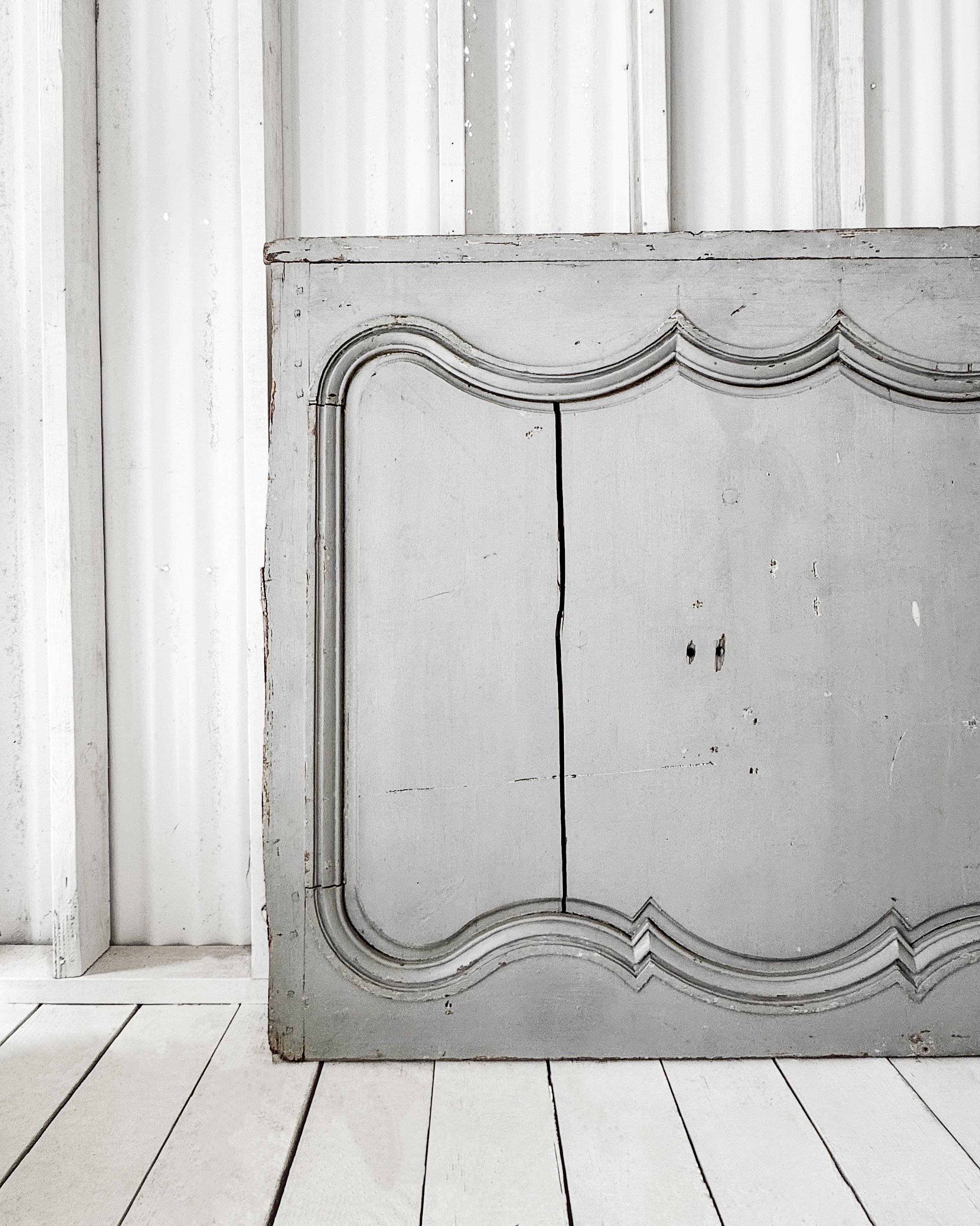 Wood Reclaimed 19th century French Provincial Decorative Boiserie Panel For Sale