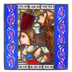 Vetrata ecclesiastica di recupero del XIX secolo e successivi