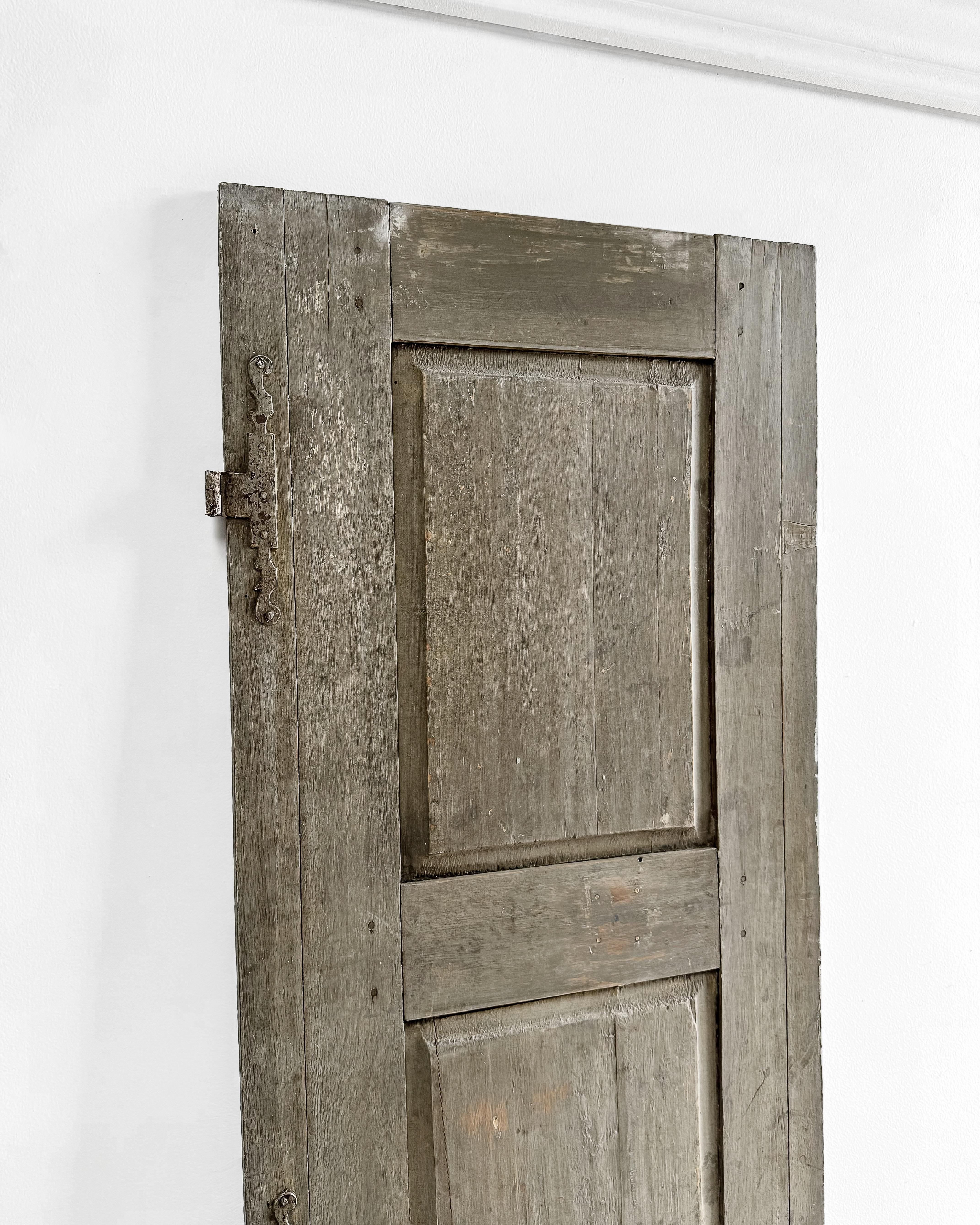 Reclaimed 19th Century Paneled French Shutter 6