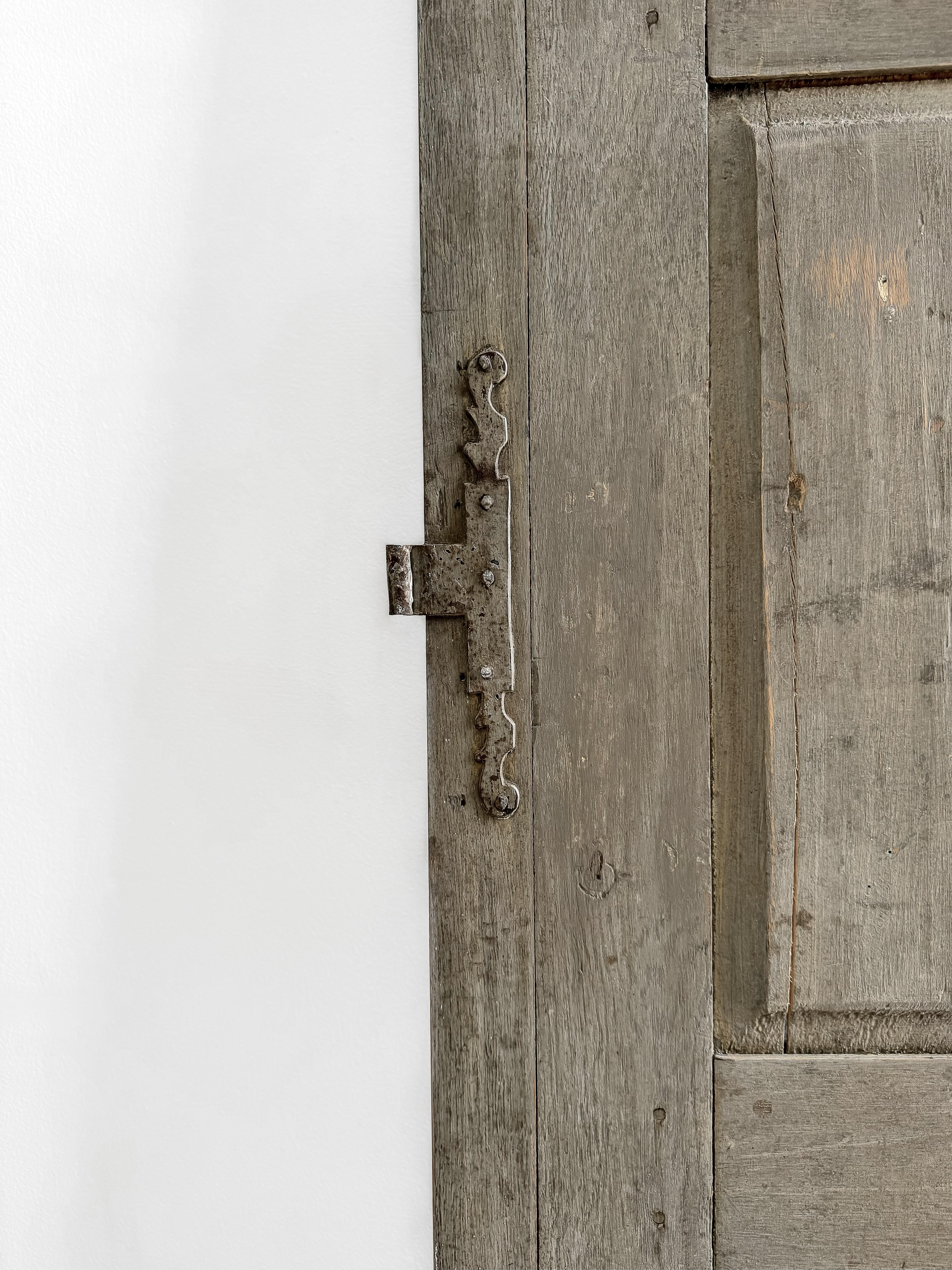 Reclaimed 19th Century Paneled French Shutter 8