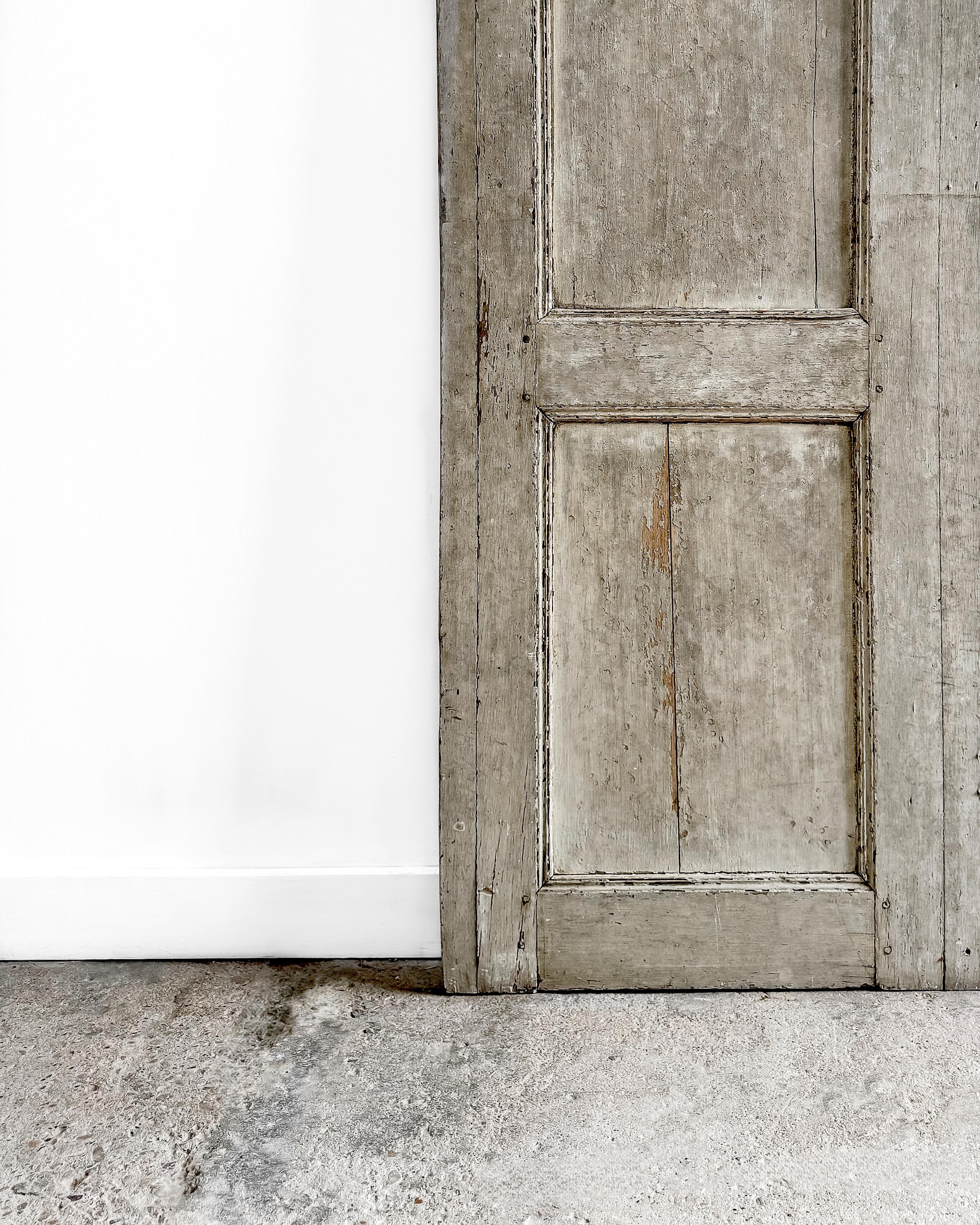 Reclaimed 19th Century Paneled French Shutter 2