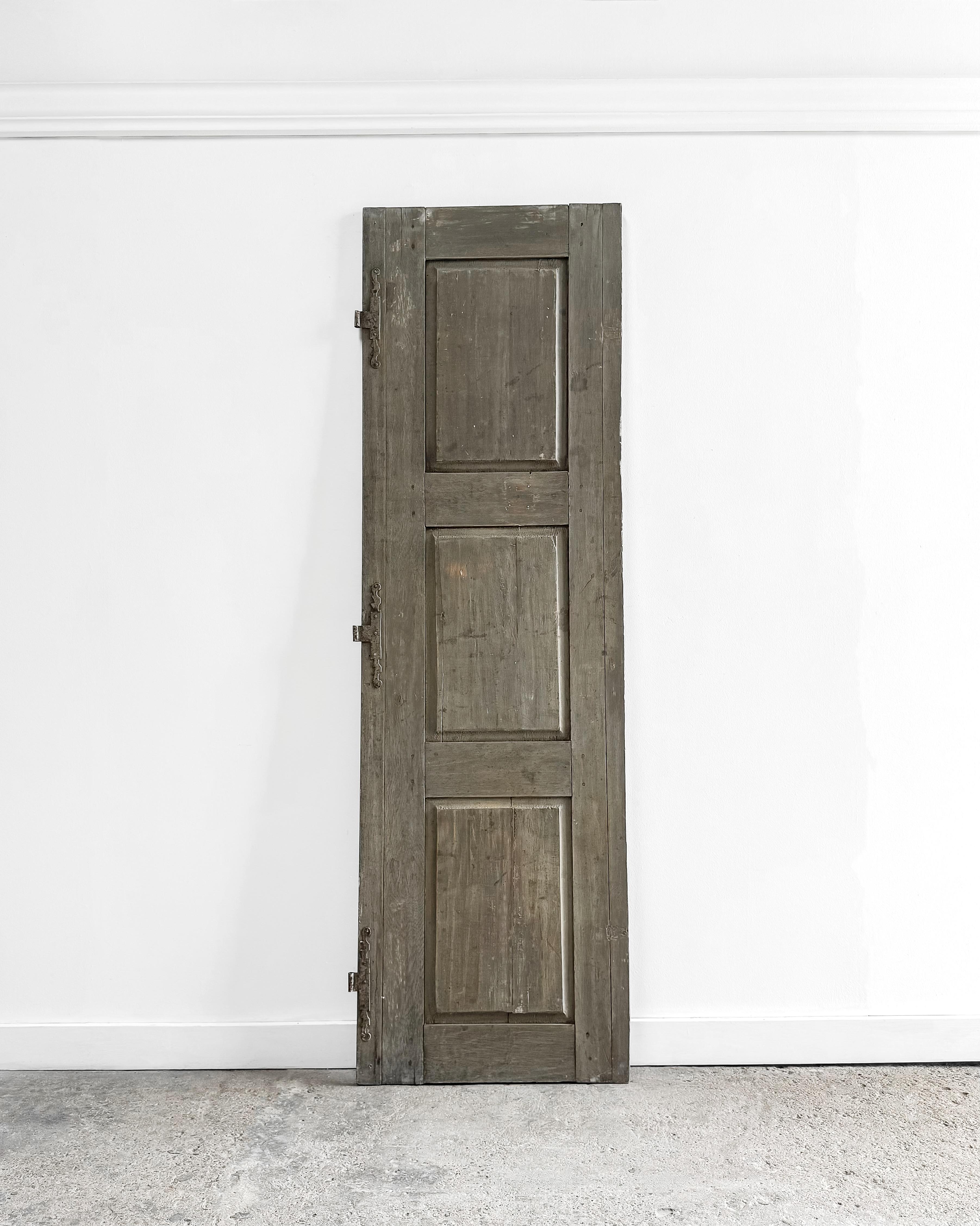 Reclaimed 19th Century Paneled French Shutter 5