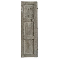 Reclaimed 19th Century Paneled French Shutter