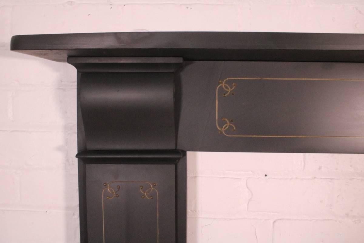 Reclaimed 19th Century Victorian Slate Fireplace Surround In Good Condition In Manchester, GB