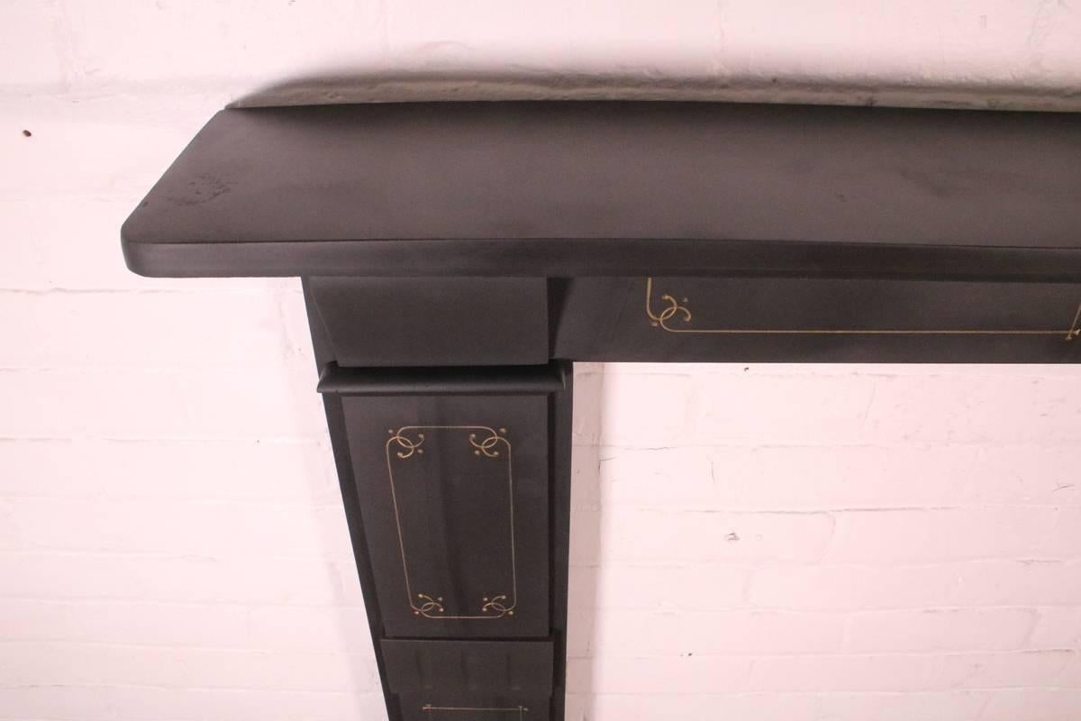 Late 19th Century Reclaimed 19th Century Victorian Slate Fireplace Surround