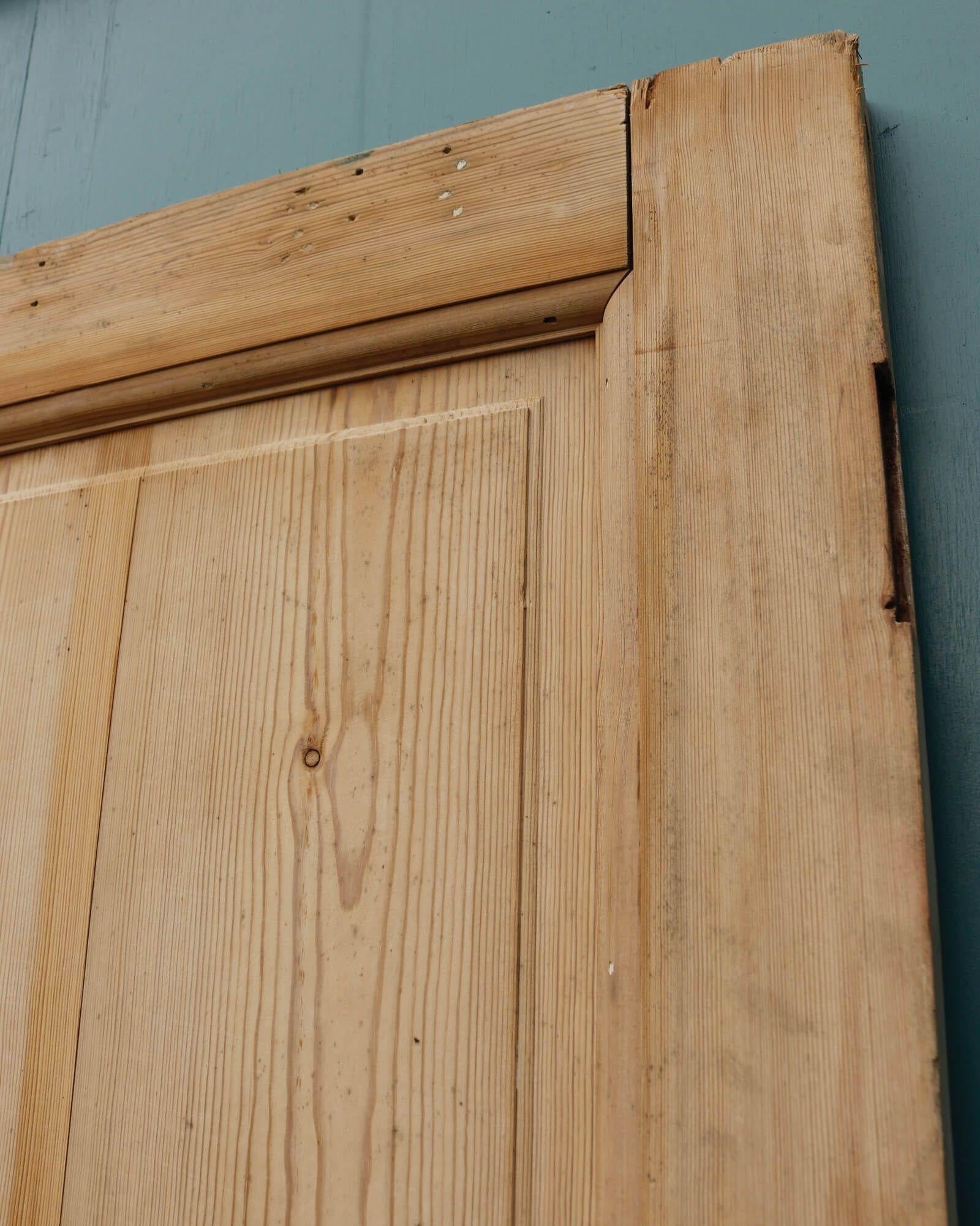 19th Century Reclaimed 2-Panel English Pine Internal Door For Sale