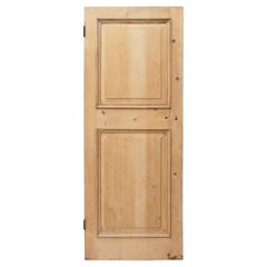 Puerta Interior de Pino Estilo Georgiano de 2 Paneles Recuperada