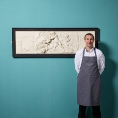 Reclaimed 20th Century Neoclassical Style Plaster Wall Plaque