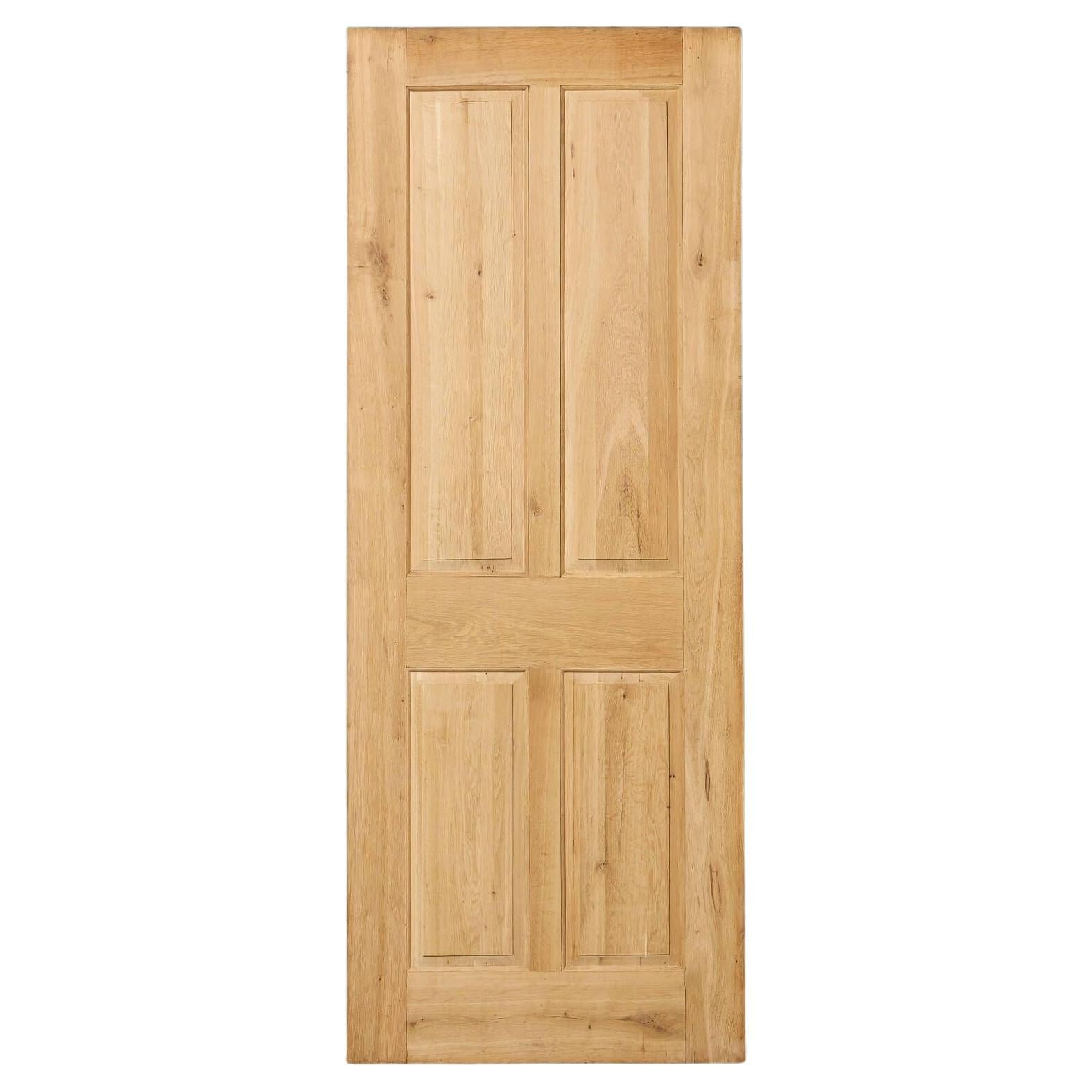 Reclaimed 4-Panel Oak Interior Door