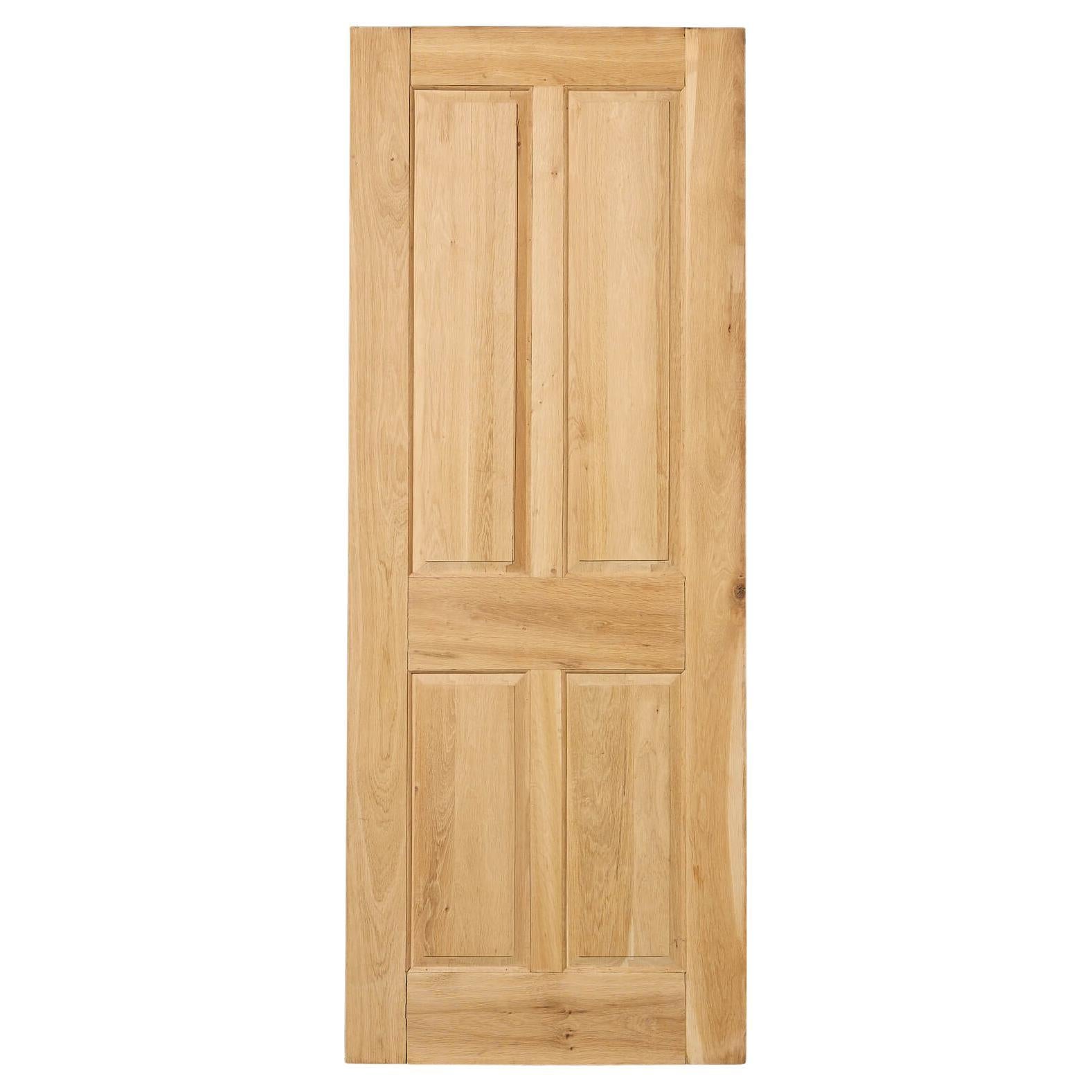 Reclaimed 4-Panel Oak Interior Door