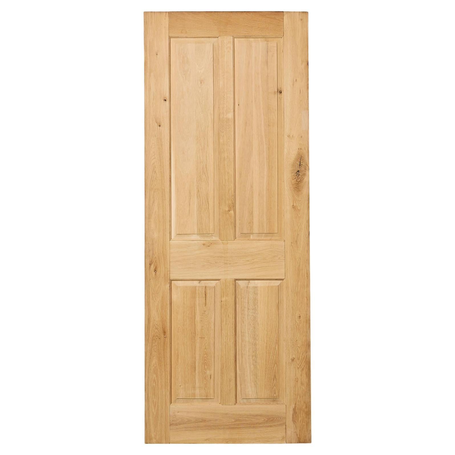 Reclaimed 4-Panel Oak Interior Door