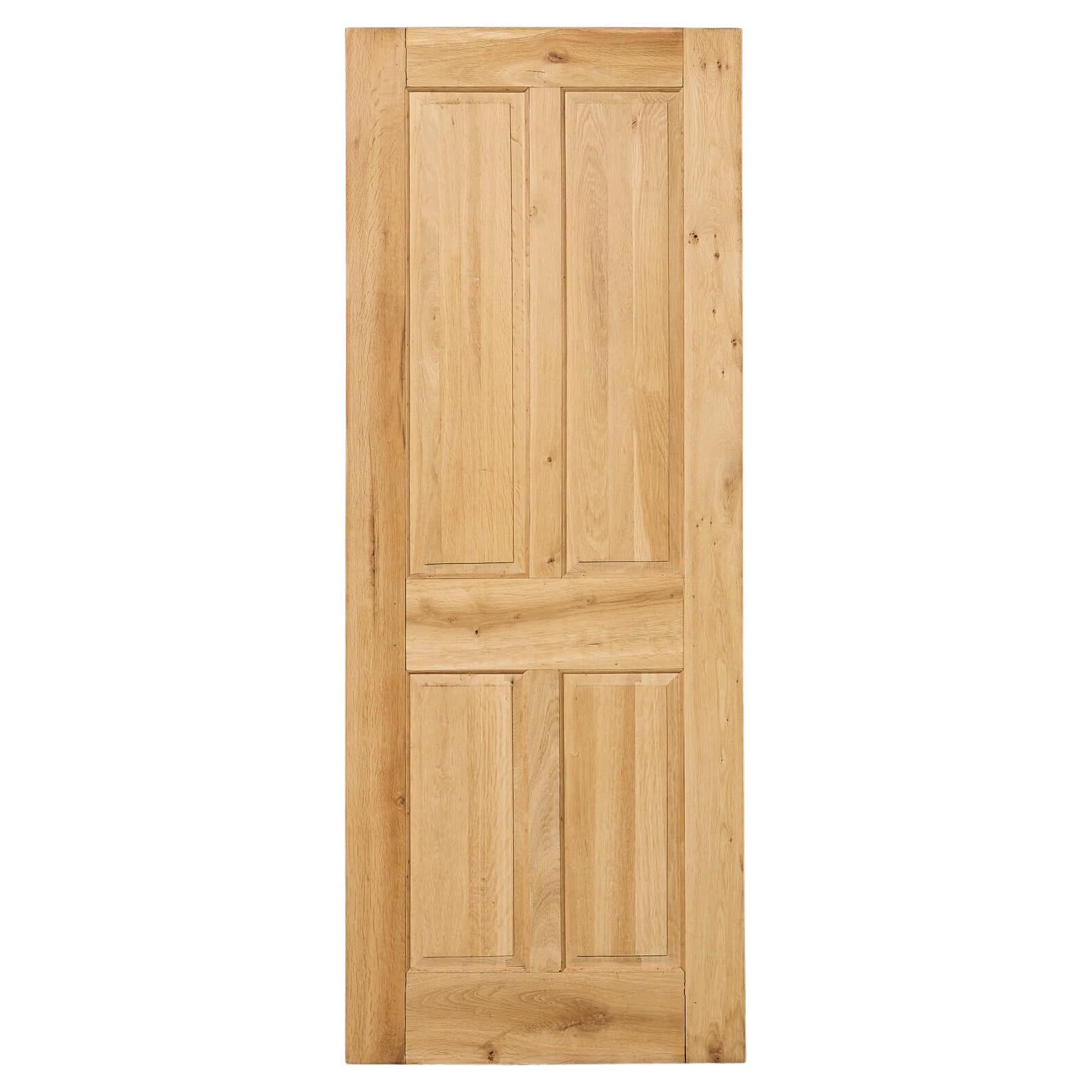 Reclaimed 4-Panel Oak Interior Door