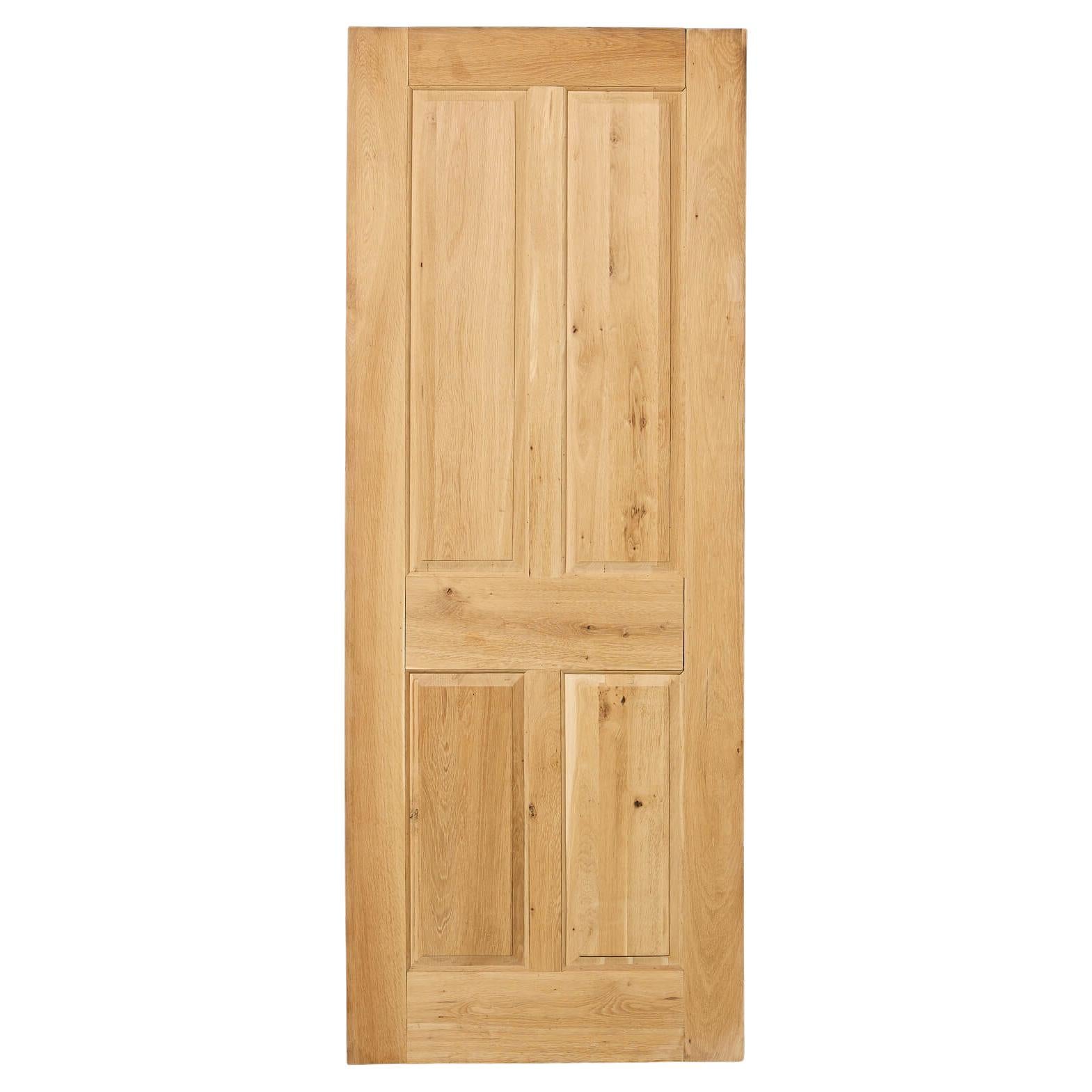 Reclaimed 4-Panel Oak Interior Door