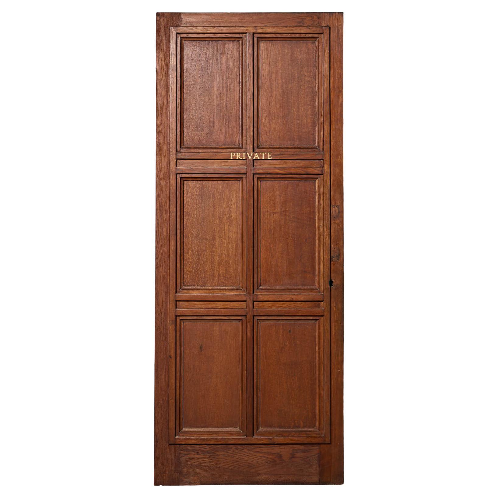 Reclaimed 6-Panel Oak Interior Door